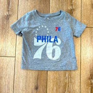 Toddler Philadelphia 76ers basketball tee size 18-24 months